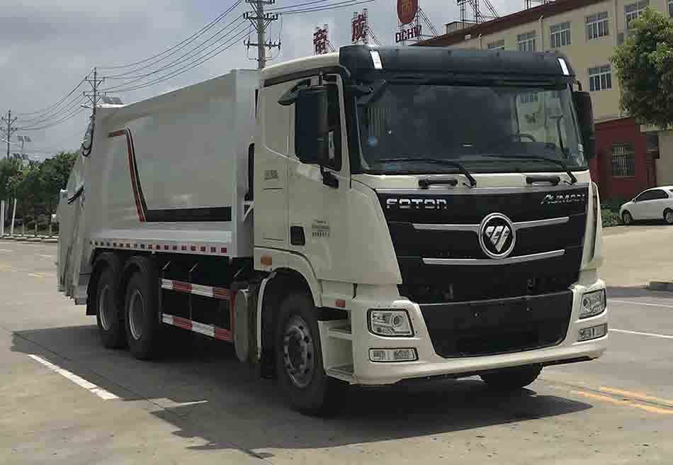 福田歐曼壓縮式垃圾車(chē)