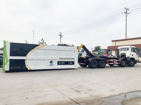重汽前四后八勾臂式垃圾車
